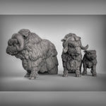 Musk Ox Resin 3D Models for Dungeons & Dragons & Board RPGs