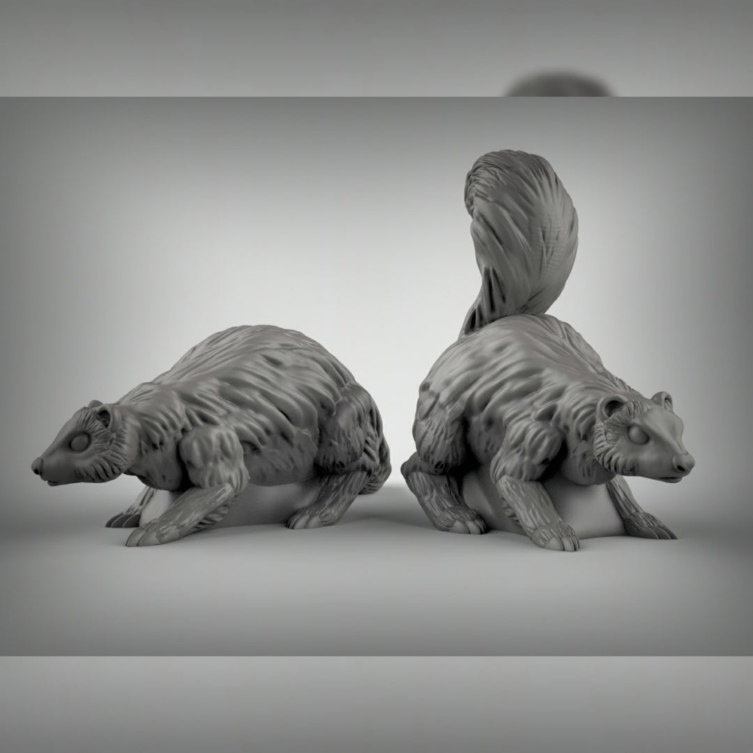 Skunks Resin Miniature for DnD | Tabletop Gaming