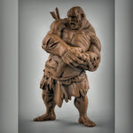 Injured Hill Giant Resin Miniature for DnD | Tabletop Gaming