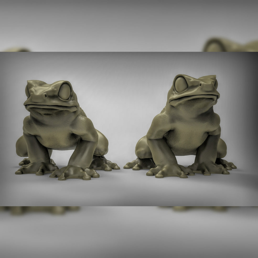 Giant Frogs Resin 3D Models for Dungeons & Dragons & Board RPGs