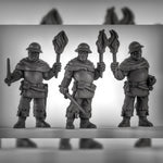 Guards with Torches Resin 3D Models for Dungeons & Dragons & Board RPGs