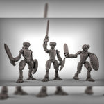 Warforged with Swords and Shields Resin Miniature for DnD | Tabletop Gaming