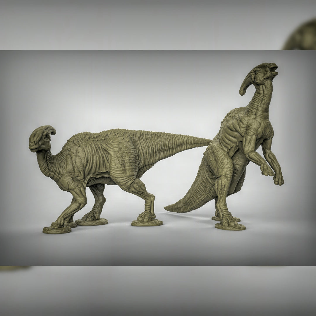 Parasaurolophus Dinosaurs Resin 3D Models for Dungeons & Dragons & Board RPGs