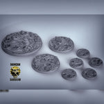 Blasted Wasteland Bases with Plants Resin Miniature for DnD | Tabletop Gaming