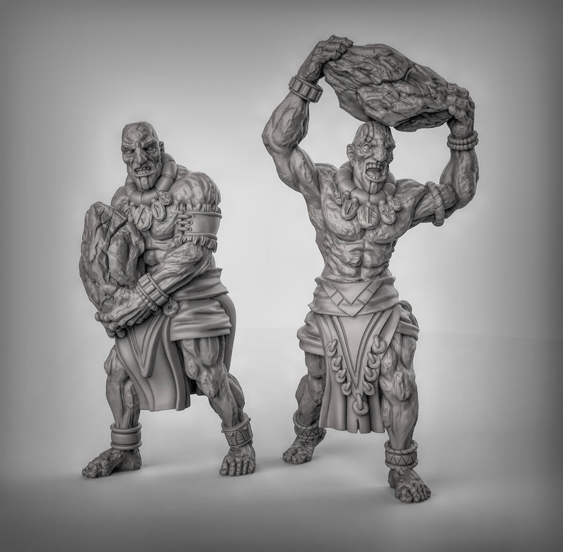 Stone Giants (Pair) Resin Miniature for DnD | Tabletop Gaming I Warhammer I Pathfinder