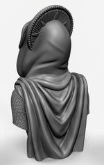 Female Crusader Bust Resin Miniature for DnD | Tabletop Gaming