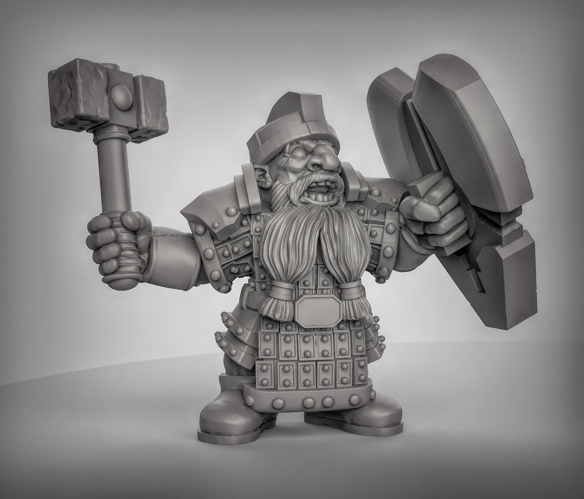 Armoured Dwarves Resin Miniature for DnD | Tabletop Gaming