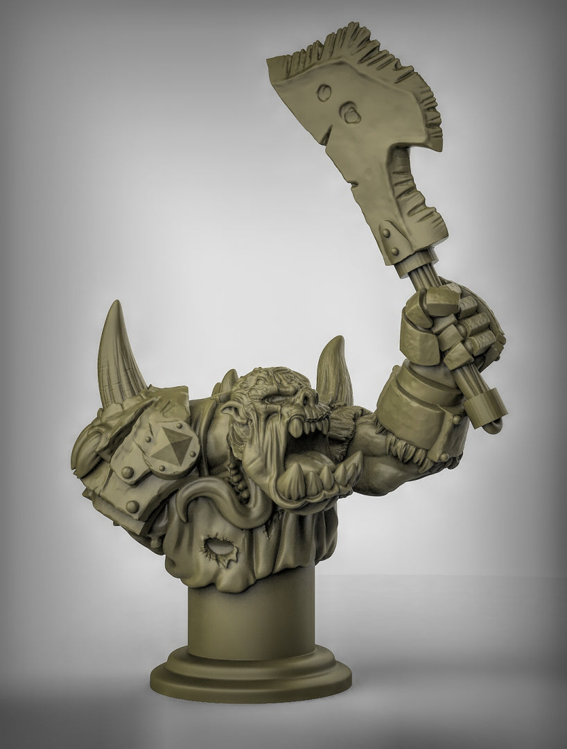 Chaos Orc bust Resin Model for Dungeons & Dragons | Board RPGs