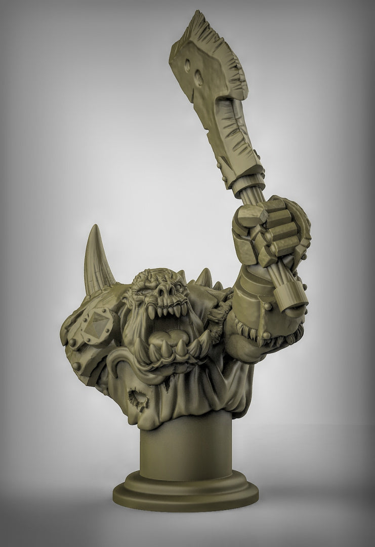 Chaos Orc bust Resin Model for Dungeons & Dragons | Board RPGs