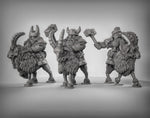 Dwarf Goat Riders - Resin 3D Miniature Model for Dungeons & Dragons & Board RPGs
