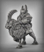 Dwarf Goat Riders - Resin 3D Miniature Model for Dungeons & Dragons & Board RPGs