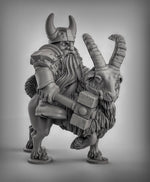 Dwarf Goat Riders - Resin 3D Miniature Model for Dungeons & Dragons & Board RPGs