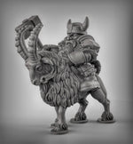 Dwarf Goat Riders - Resin 3D Miniature Model for Dungeons & Dragons & Board RPGs