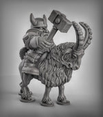 Dwarf Goat Riders - Resin 3D Miniature Model for Dungeons & Dragons & Board RPGs