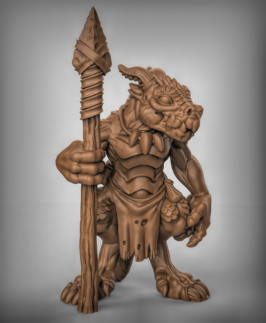 Kobold With Spears Resin Miniature for DnD | Tabletop Gaming