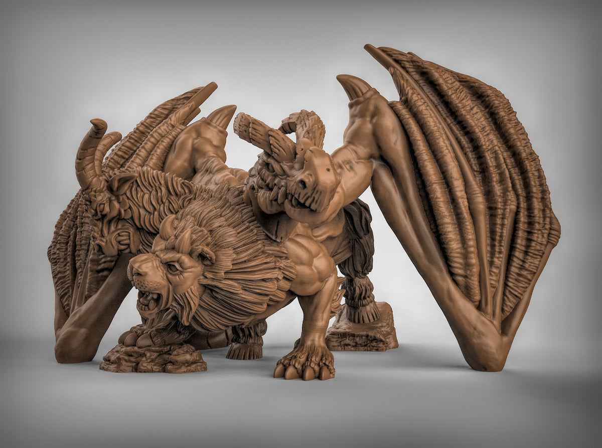 Chimera Resin 3D Models for Dungeons & Dragons & Board RPGs