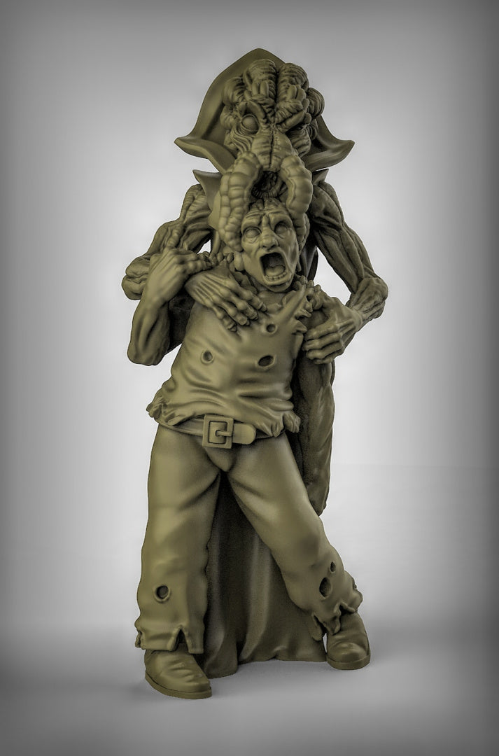 Cthulhu Cultist feeding Resin 3D Models for Dungeons & Dragons & Board RPGs