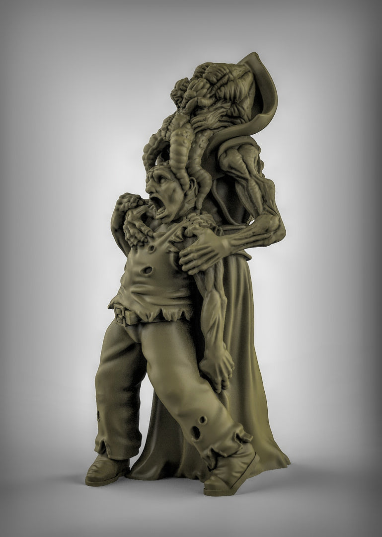 Cthulhu Cultist feeding Resin 3D Models for Dungeons & Dragons & Board RPGs