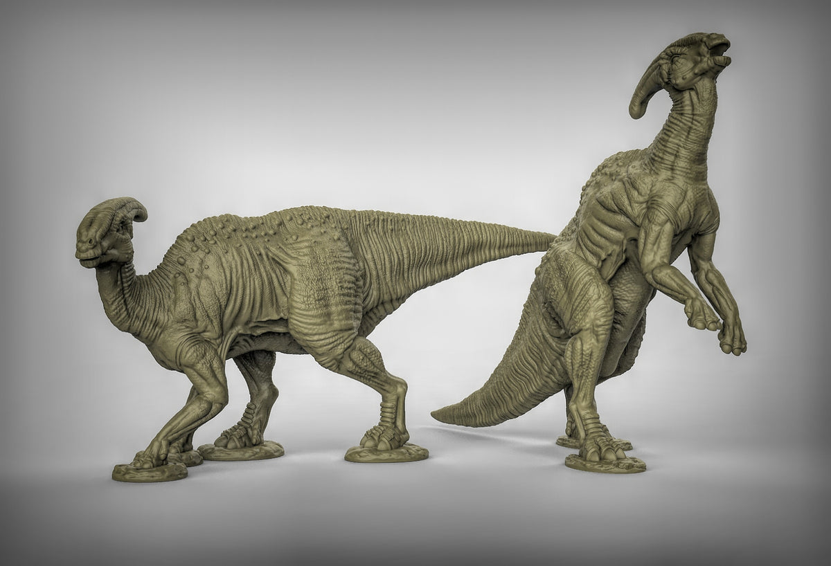 Parasaurolophus Dinosaurs Resin 3D Models for Dungeons & Dragons & Board RPGs