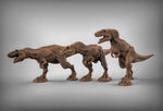 Alioramus Dinosaur Pack of 3 x Resin Models for Dungeons & Dragons Fantasy RPG's