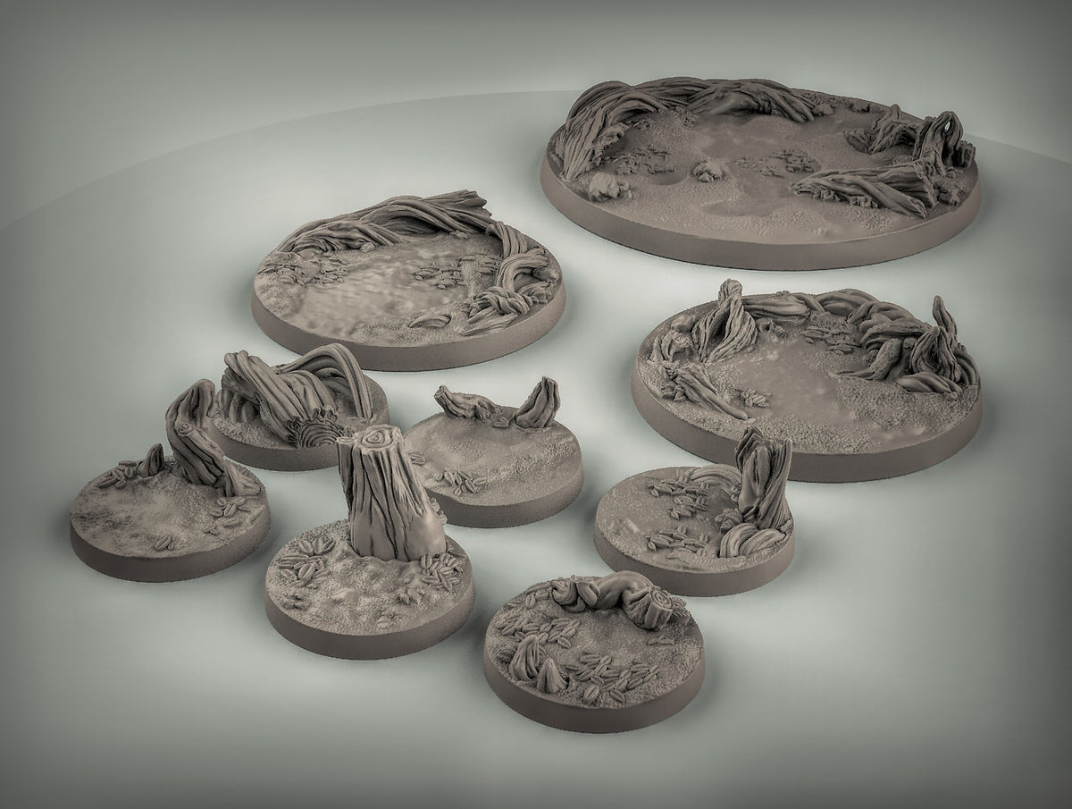 Woodland Bases Resin Miniature for DnD | Tabletop Gaming