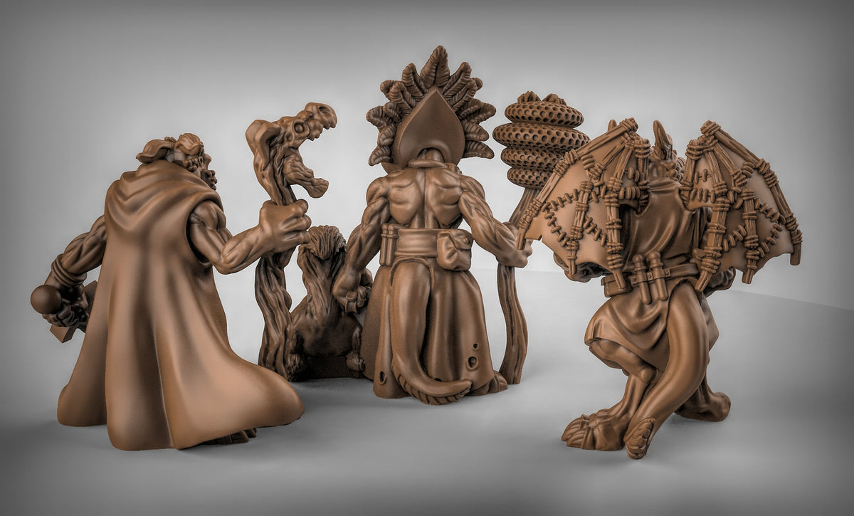 Kobold Spell Casters Resin 3D Models for Dungeons & Dragons & Board RPGs