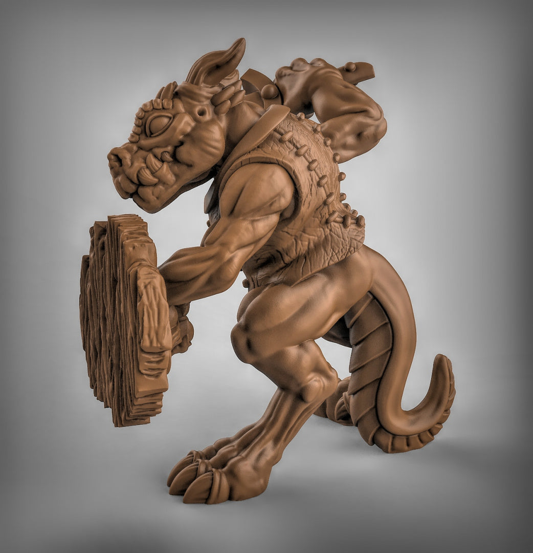 Kobolds with Sword and Shield Resin Miniature for DnD | Tabletop Gaming