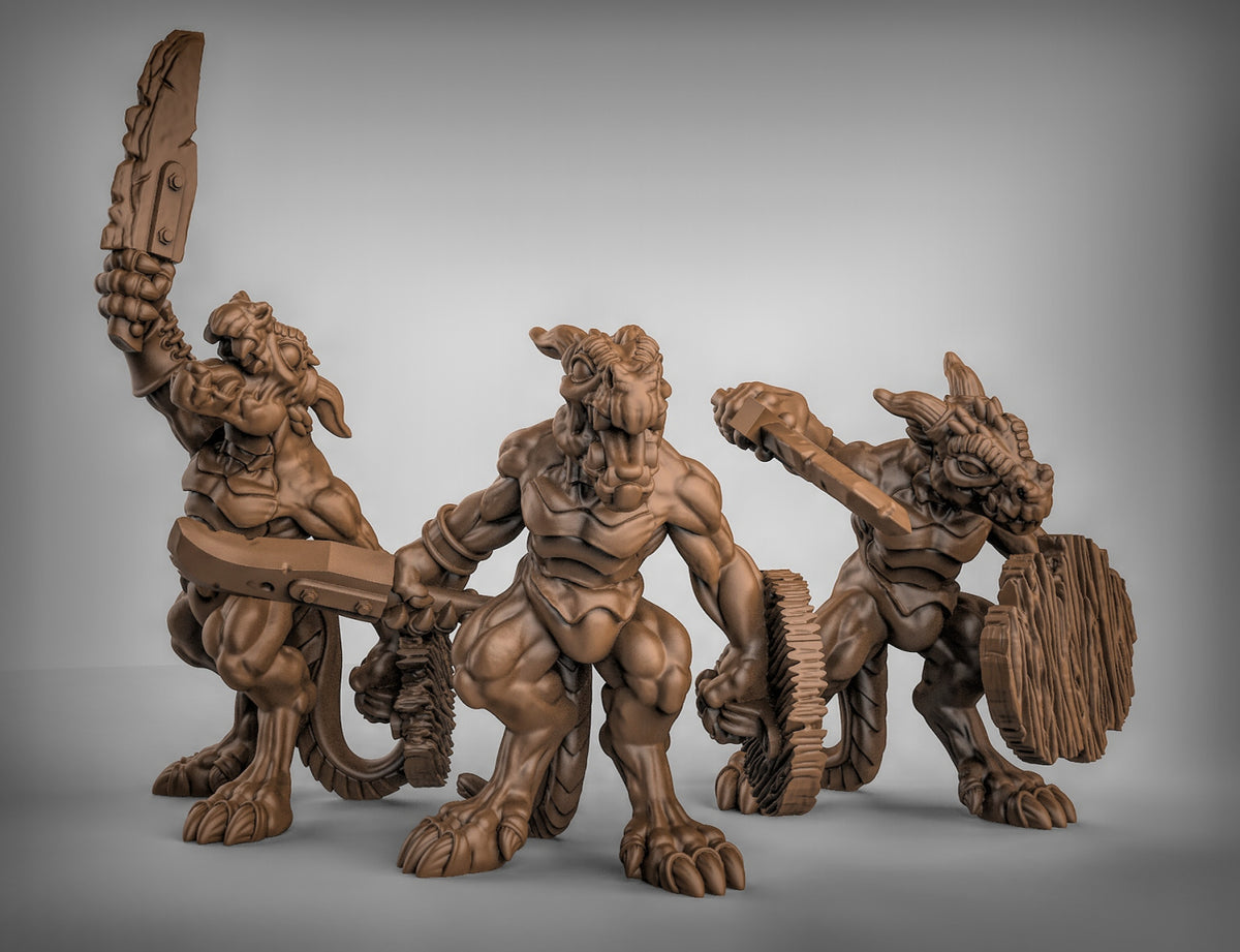 Kobolds with Sword and Shield Resin Miniature for DnD | Tabletop Gaming