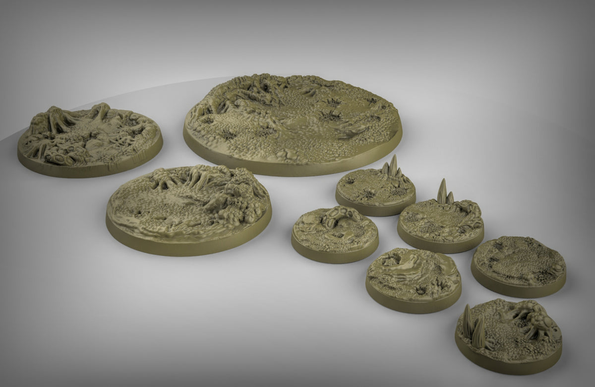 Plague Bases Resin 3D Models for Dungeons & Dragons & Board RPGs
