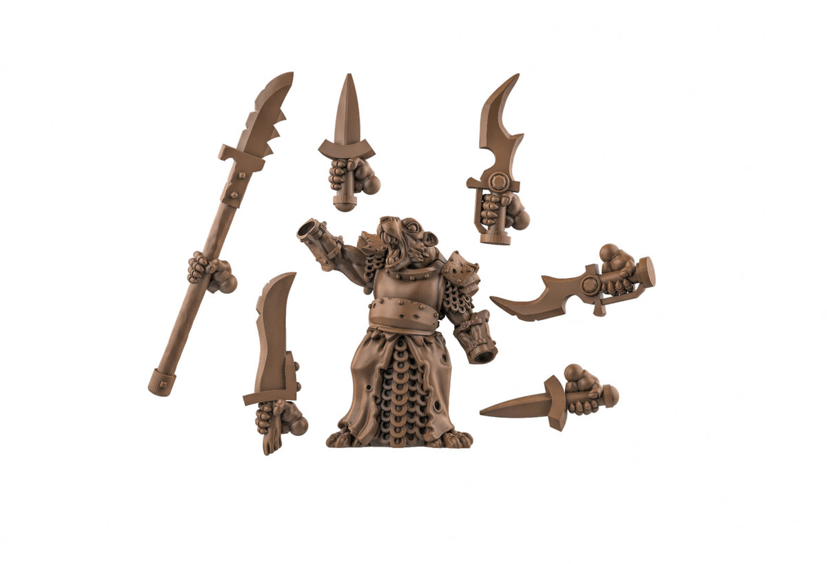 Rat Folk Leaders Resin Miniature for DnD | Tabletop Gaming