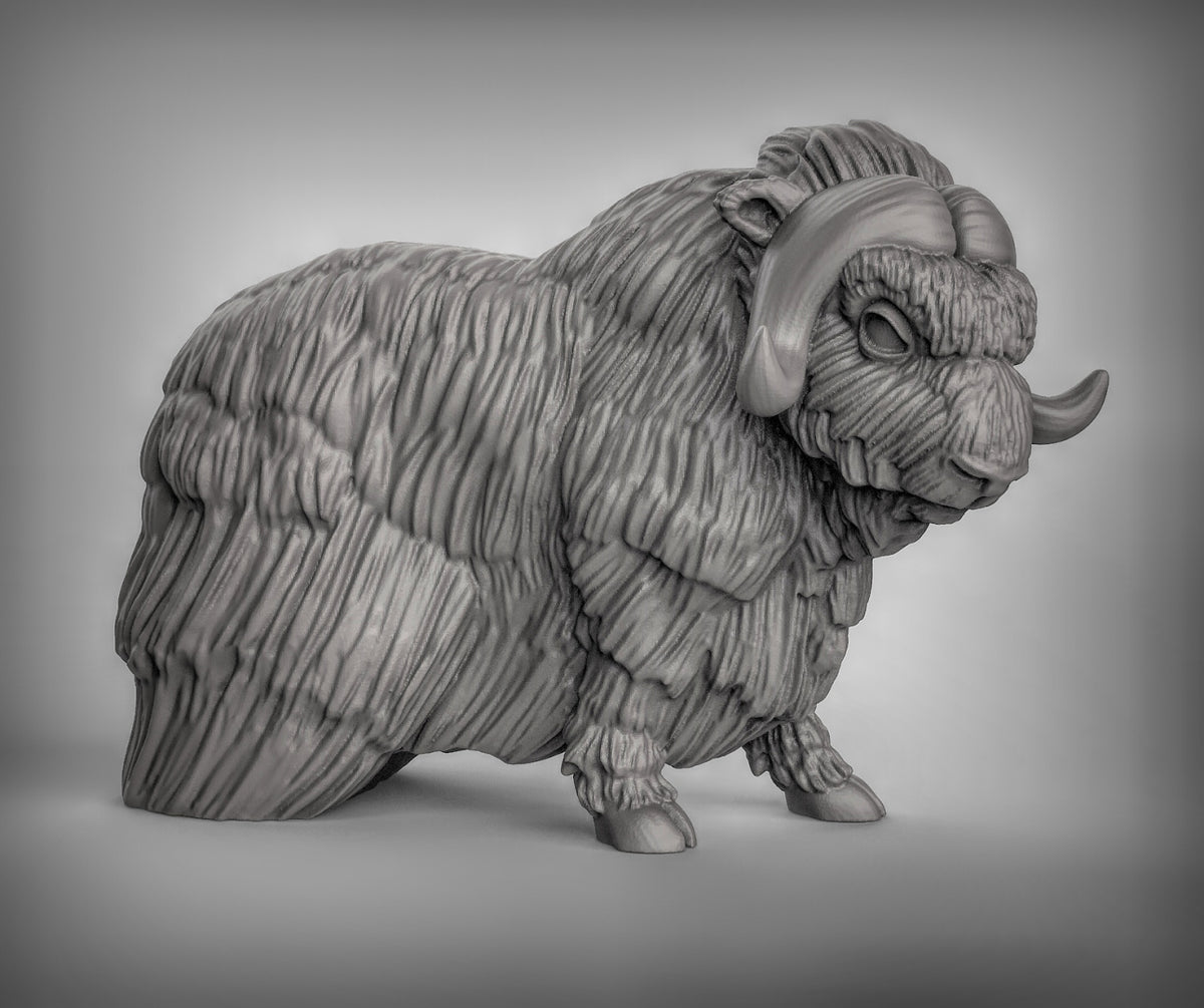 Musk Ox Resin 3D Models for Dungeons & Dragons & Board RPGs