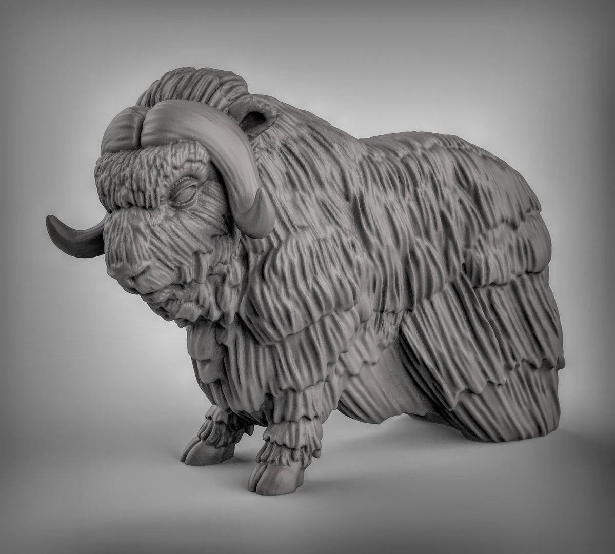 Musk Ox Resin 3D Models for Dungeons & Dragons & Board RPGs