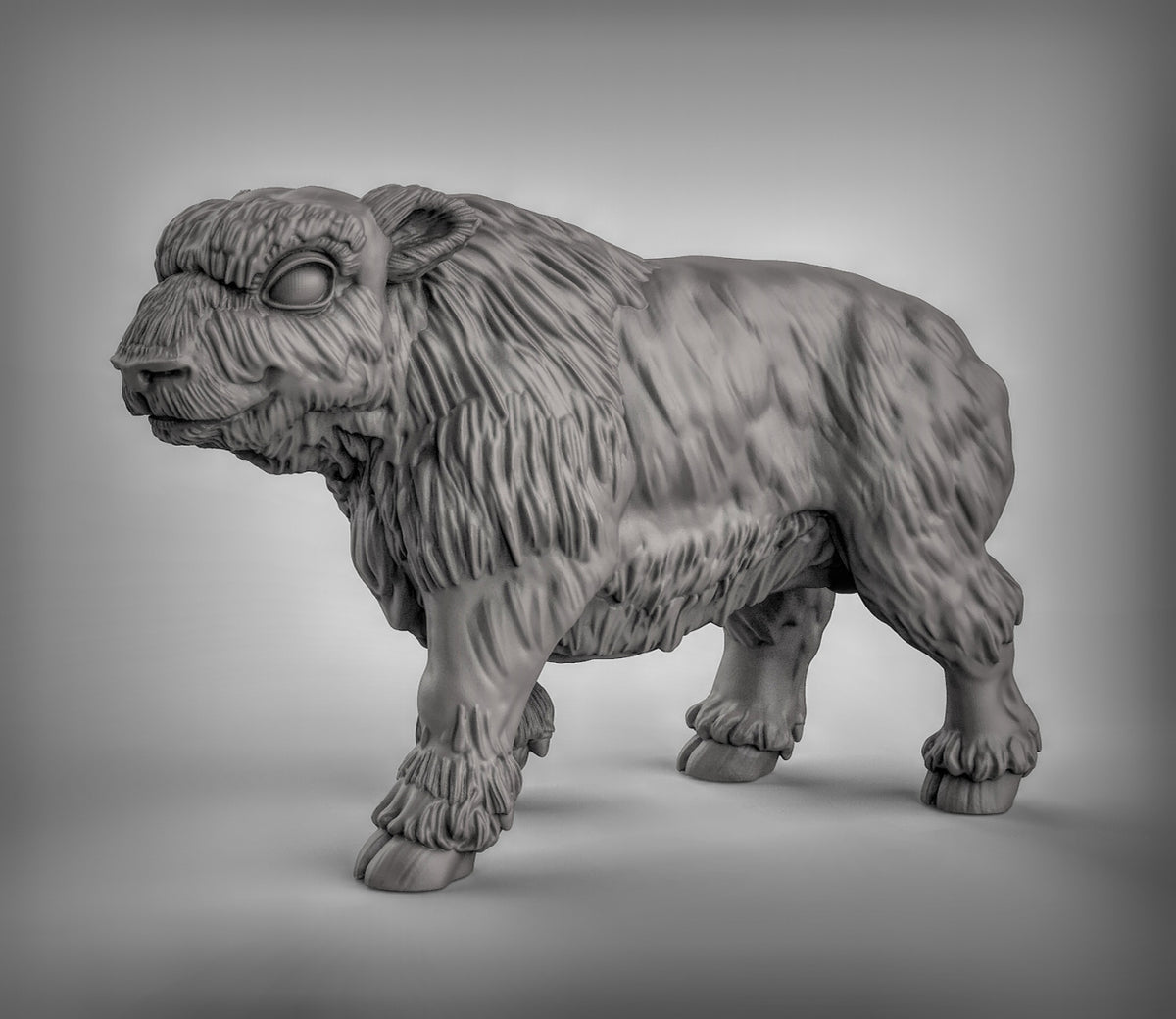 Musk Ox Resin 3D Models for Dungeons & Dragons & Board RPGs