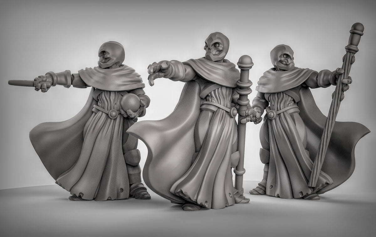 Warforged Spell Casters (Set A) Resin Miniature for DnD | Tabletop Gaming