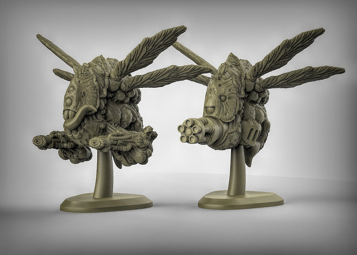 Plague Drones Ranged Resin 3D Models for Dungeons & Dragons & Board RPGs