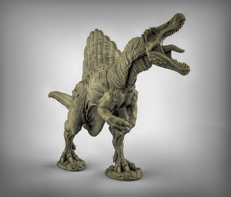 Spinosaurus Dinosaur (Pair) Resin Miniature for DnD | Tabletop Gaming