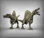 Spinosaurus Dinosaur (Pair) Resin Miniature for DnD | Tabletop Gaming