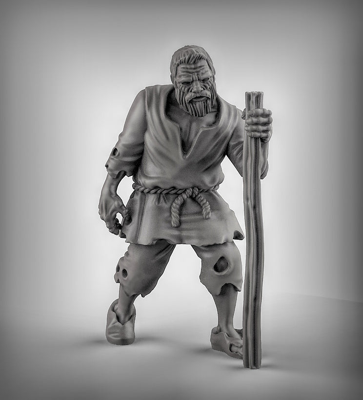 NPC's Beggar's Resin 3D Models for Dungeons & Dragons & Board RPGs