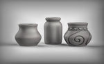 NPC's with pots Resin 3D Models for Dungeons & Dragons & Board RPGs