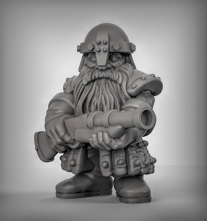 Dwarves with Rifles Resin Miniature for DnD | Tabletop Gaming