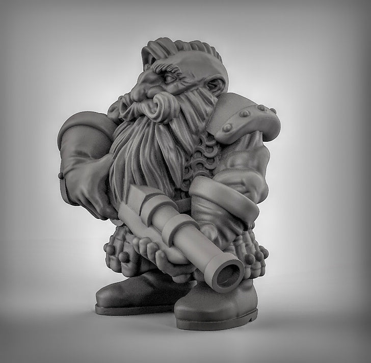Dwarves with Rifles Resin Miniature for DnD | Tabletop Gaming