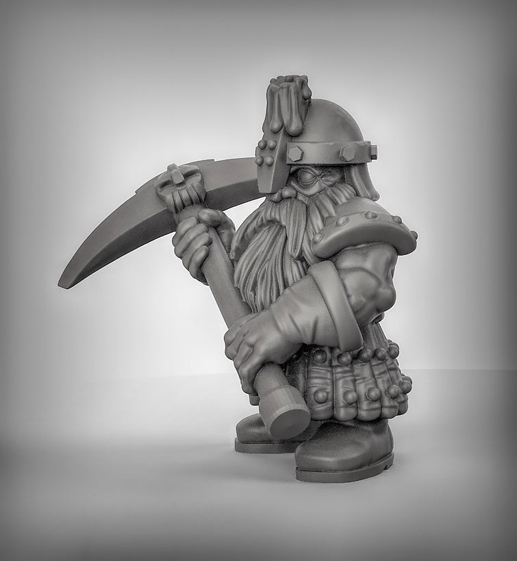 Dwarf miners Resin 3D Models for Dungeons & Dragons & Board RPGs