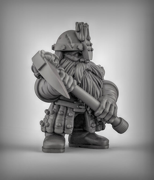 Dwarf miners Resin 3D Models for Dungeons & Dragons & Board RPGs