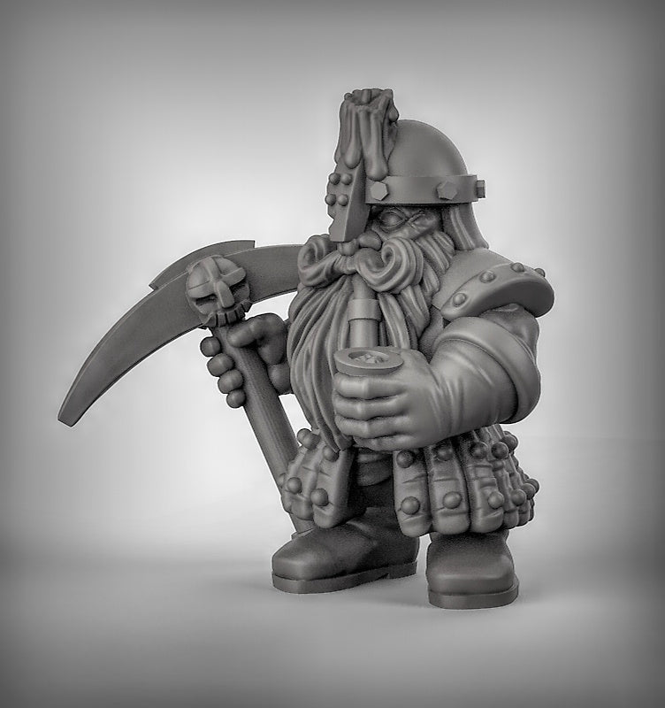 Dwarf miners Resin 3D Models for Dungeons & Dragons & Board RPGs