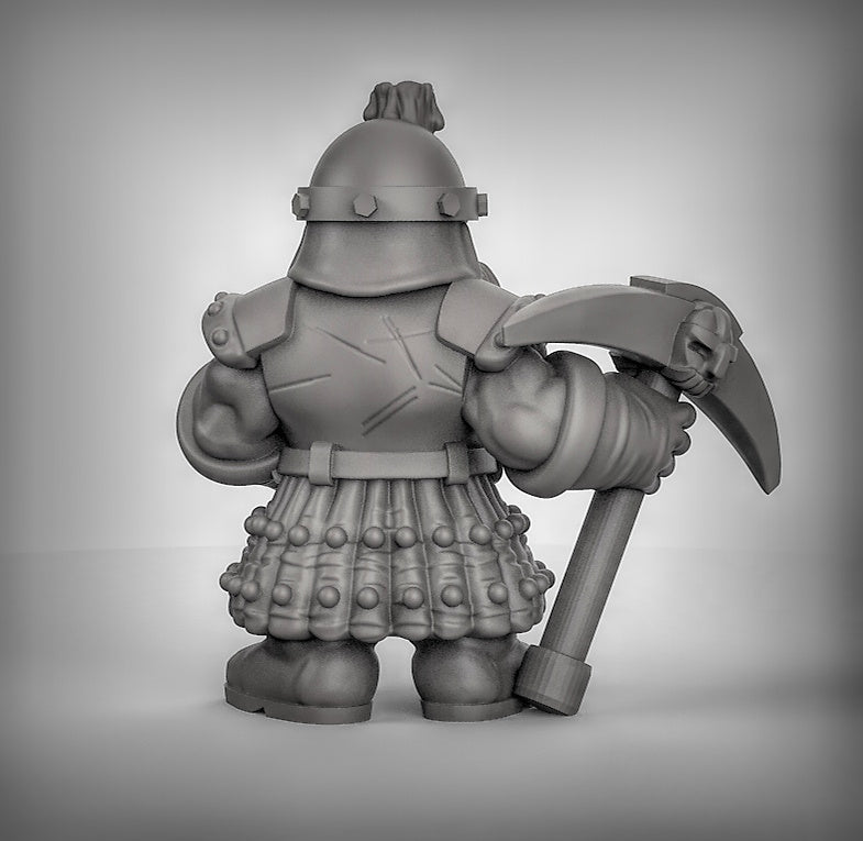 Dwarf miners Resin 3D Models for Dungeons & Dragons & Board RPGs