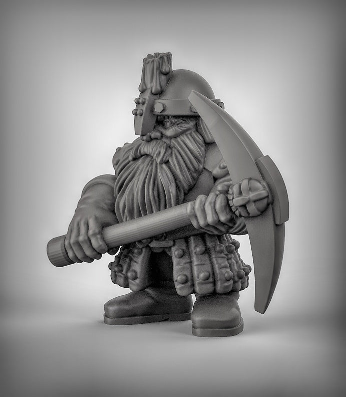 Dwarf miners Resin 3D Models for Dungeons & Dragons & Board RPGs