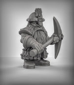 Dwarf miners Resin 3D Models for Dungeons & Dragons & Board RPGs