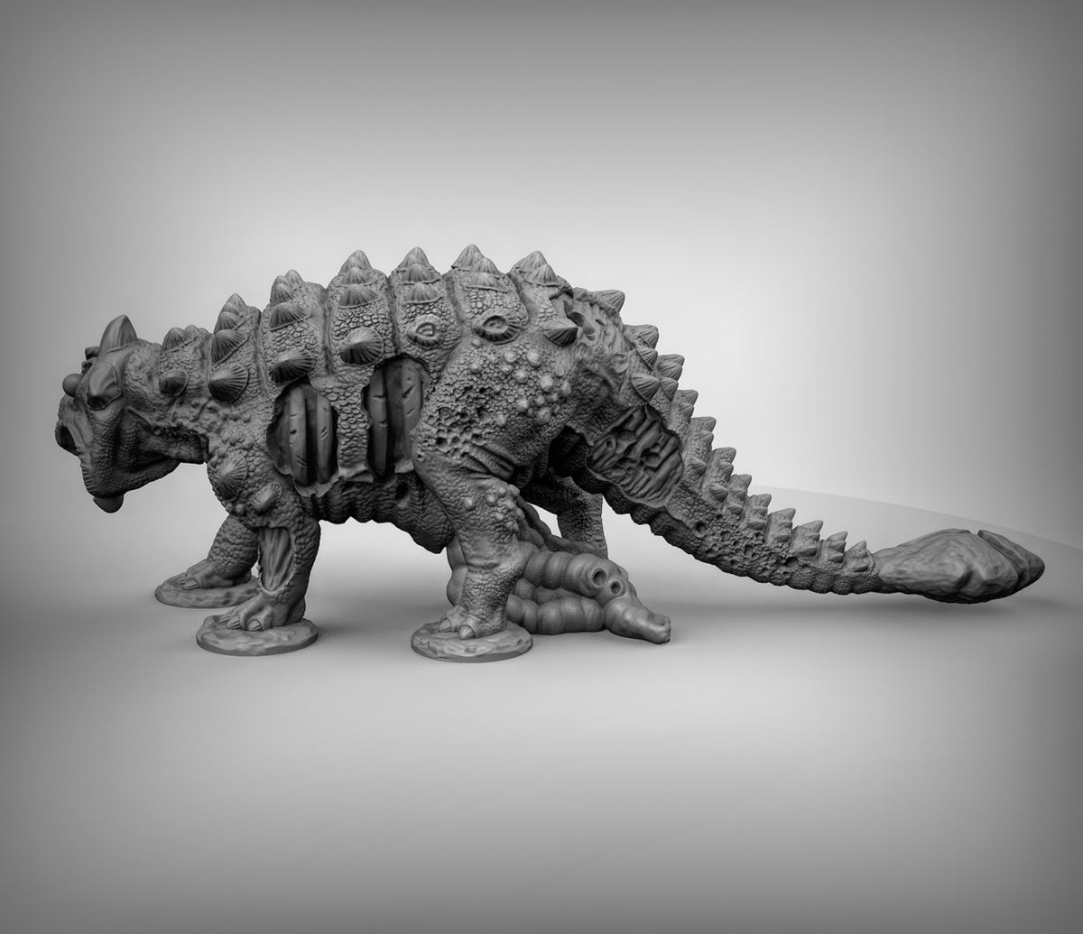 Undead Ankylosaurus Resin Miniature for DnD | Tabletop Gaming