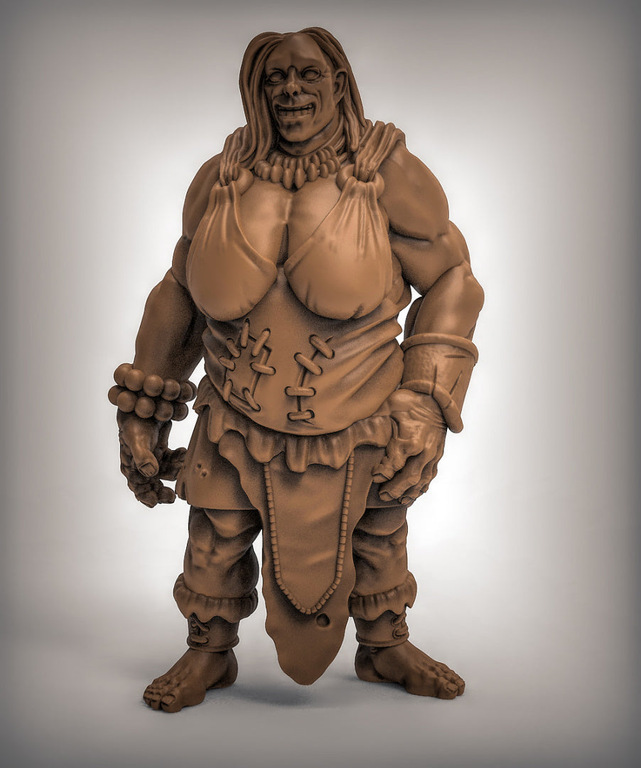 Female Hill Giant Resin Miniature Model for DnD | Tabletop Gaming