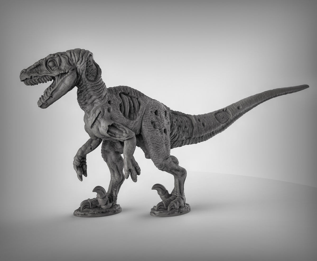 Undead Velociraptor Dinosaur Resin Miniature Model for DnD | Tabletop Gaming